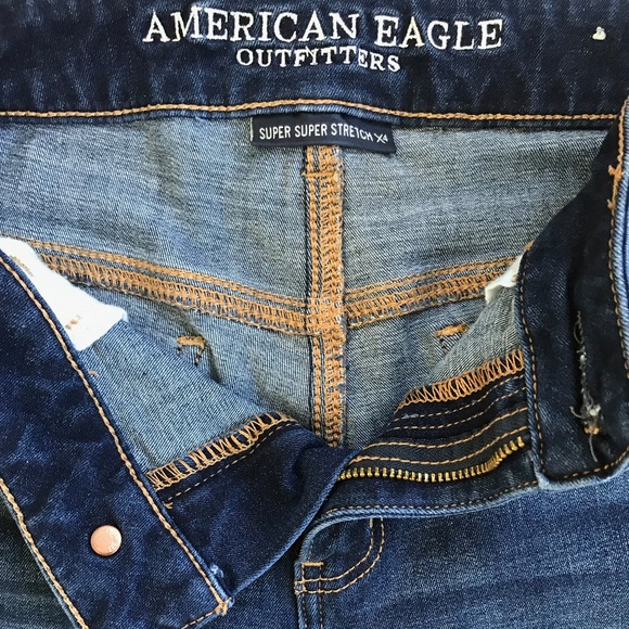 American Eagle Blue Jeans Size 8 SHORT - Picture 3 of 7